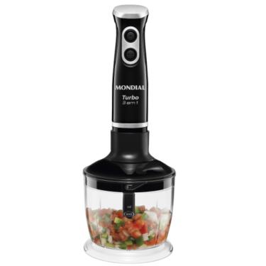 Imagem de Mixer Mondial Turbo 3 em 1 350W M-14 - 77058-01  Preto  110 VOLTS