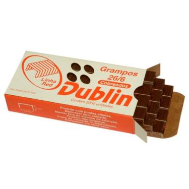 Imagem de Grampo 26/6 Cobreado Dublin Caixa Com 5.000