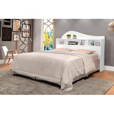 Imagem de Cabeceira para Box de 1.60m casal IRLA Modelo Retrô com Nichos Porta O