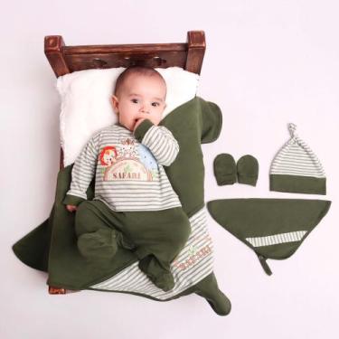 Imagem de Saida Maternindade Safari Luxo Roupa De Bebe - PEQUENO ANJO