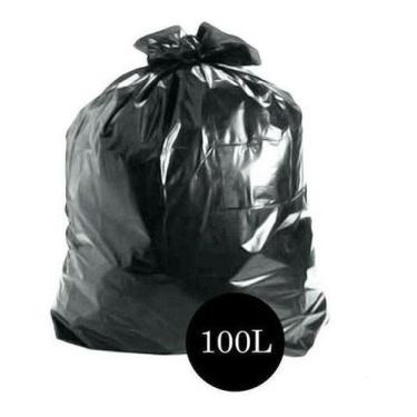 Imagem de Saco De Lixo Comum Preto 100lts Pct C/100 Un - HIGIPACK