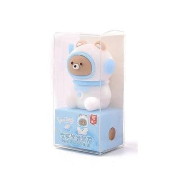 Imagem de Apontador Escolar Ursinho Astronauta Fofo com Borracha Space Travel Kw