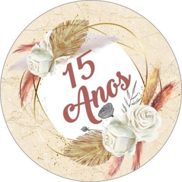 Imagem de Painel Redondo C/ Elástico 1,50m 15 Anos - Fadrix