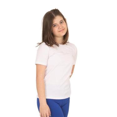 Imagem de Blusa infantil menina Manga curta Canelada 1 ao 16 09-A Lavin Basic, B