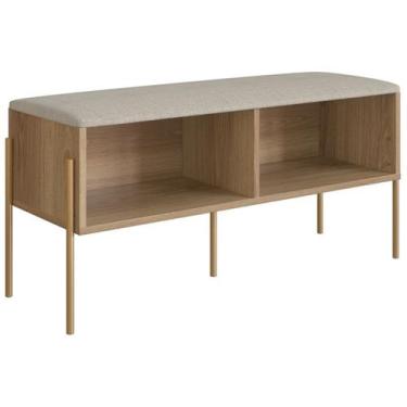 Imagem de Sapateira Banco 93 CM Pes Metal Oslo 28968 Hanover Artesano - Artesano