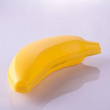 Imagem de Porta Banana Para Levar No Trabalho Escola Passeio Plasútil Cor Amarel