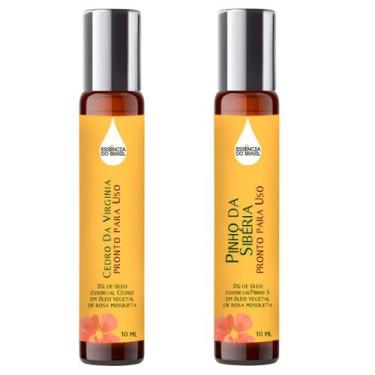 Imagem de Óleos Essenciais Prontos Cedro e Pinho Sibéria Roll On 10ml - Essência