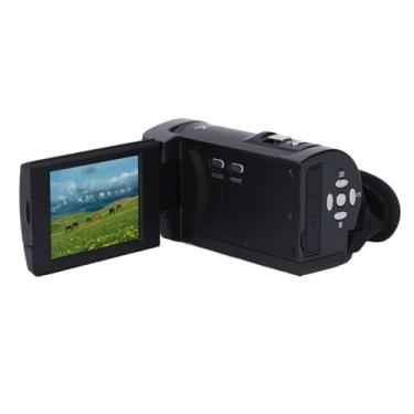 Imagem de Câmera de Vídeo 2.7K, Filmadora Com Zoom Digital 50MP 16X Com Luz de Preenchimento LED, Tela de Rotação de 270 Graus, Funcionalidade de Webcam para Transmissão Ao Vivo (64 GB)