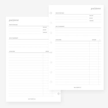 Imagem de Refil de agenda de 8 discos para Levenger Circa Junior, Arc by Staples, TUL Junior 14 x 21,6 cm