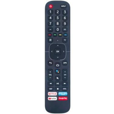 Imagem de Controle remoto de voz ERF2K60H para Hisense TV ERF2A60 ERF2B60H ERF2G60H ERF3F80H 75H8G 43H6570G8G 55H8G 50H8G 65H6510G 55H8050F 43H6510G 55H6510G Q9G 85 H6570G com Netflix Prime-Video YouTube