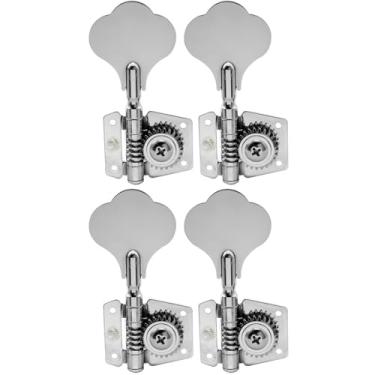 Imagem de Jogo De Tarraxas Vintage Jazz Bass Cromadas Thida Para Contra Baixo 4 Cordas