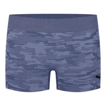 Imagem de Calcinha Boxer Puma Sem Costura Feminina, Marinho, G
