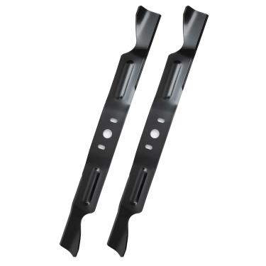 Imagem de Keycci Lâminas para cortador de grama 581043901 compatíveis com tratores de grama Hu sqvarna YTH224T YT46LS TS246 YTH224TFI TS346, lâminas de cortador de grama entalhadas para deck de cortador de