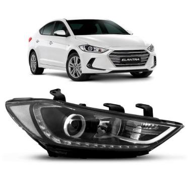 Imagem de Farol Elantra 2017 A 2019 Eletrico C/motor C/projetor C/led - TYC, Dir