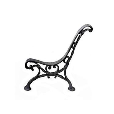 Imagem de Par Pé de Banco Praça Jardim Decoração Caracú Ferro Fundido
