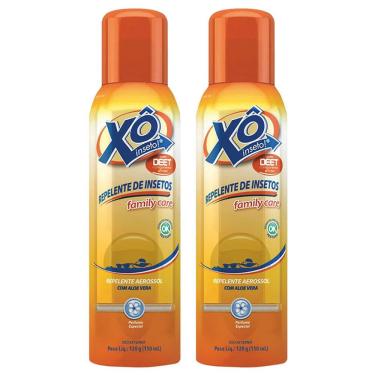 Imagem de Xô inseto repelente de insetos repele mosquito da dengue proteção para a família aerossol 2x150ml