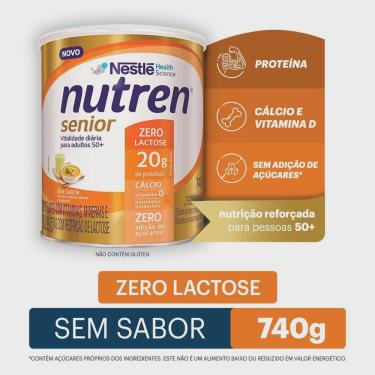 Imagem de Complemento alimentar nutren senior sem sabor zero lactose 740G