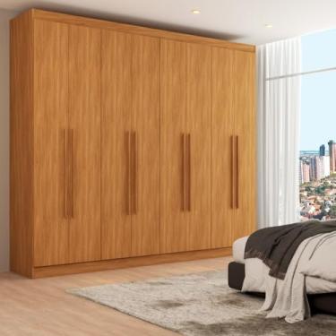 Imagem de Guarda-Roupa Casal Ele e Ela 8 Portas 8 Prateleiras Cinamomo - Pm