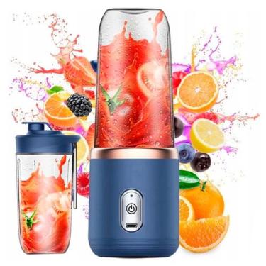 Imagem de Liquidificador Portátil Mini 400ml Usb Ideal Para Frutas