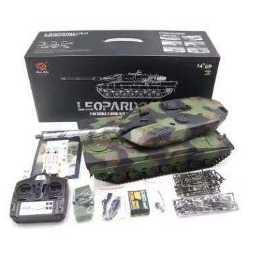 Imagem de Tanque de Guerra 1:16 Heng Long Leopard 2A6 Camuflado