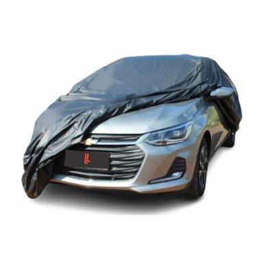 Imagem de Capa Automotiva MONSHELL em Couro Sintético, Impermeável, Proteção Total contra Sol e Chuva, Preta (G)