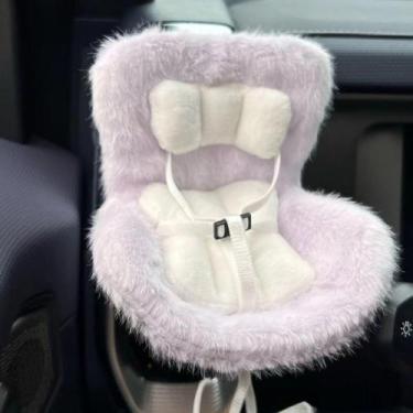 Imagem de Enfeite de assento de carro SwiftServ Labubu para bonecas roxo
