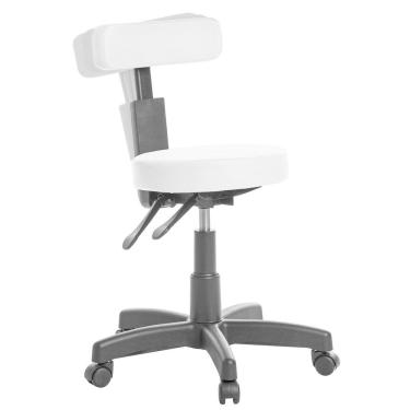 Imagem de Cadeira Mocho Ergonômica Estética Clinica Rv Branco