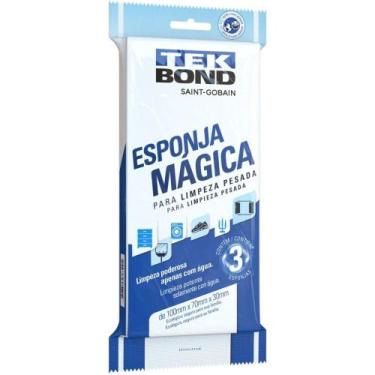 Imagem de Esponja para Limpeza Esponja Mágica Leve 3 Pague 2 Bloco com 03 - Tekb