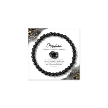 Imagem de Pulseira com contas de pedra do mês de nascimento, equilíbrio de proteção, cristal curativo, aniversário, dia da mãe, presente de dia da mãe, Large, Cristal, Sem Pedra Preciosa