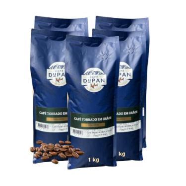 Imagem de Kit Café Especial em Grãos Dupan – 100% Arábica Gourmet, Torra Média, Sabor Intenso e Aromático (5Kg, Torra Média Especial)