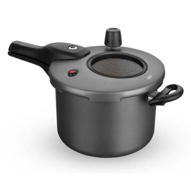 Imagem de Panela De Pressão Visor De Vidro Grafite Fechamento Externo - MTA, Gra