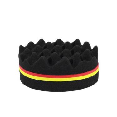 Imagem de Escova De Cabelo Afro Curl Magic Twist Dupla Face Com Esponja De Furos