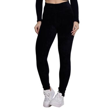 Imagem de Calça Legging Cotelê Veludo Serra e Mar Modas Grossa Cós Alto Inverno Cintura Alta Moda Casual-Feminino