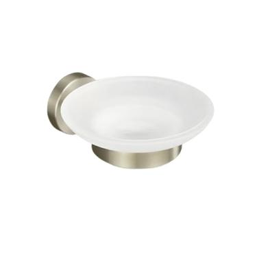 Imagem de Acessórios para banheiro em aço inoxidável escovado, porta-toalhas de parede, suporte para papel higiênico, gancho para roupão, porta-copos, suporte para escova de vaso sanitário (saboneteira)