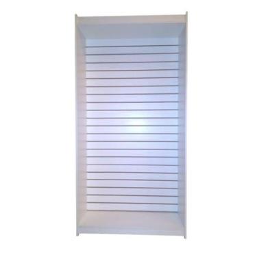 Imagem de Estante Canaletada 100% Mdf Branco - Suprema Móveis