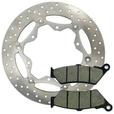 Imagem de Disco Freio Xt 660 + Pastilha Freio Dianteira Fischer - Serjão Parts