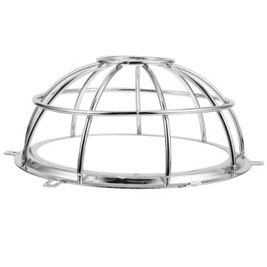 Imagem de Garneck Capa protetora de detector, protetor de alarme de incêndio de metal, prata, 16,18 x 6,18 x 2,71 polegadas, para cabeças de aspersor e detectores em residências e edifícios comerciais