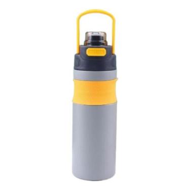Imagem de Garrafa Térmica Inox 600ml Fashion Tampa Com Alça E Trava - Sem marca,