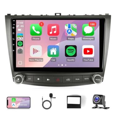 Imagem de Rádio veicular Android para Lexus IS250 IS300 IS350 2006-2012 com atualização estéreo compatível com Apple Carplay Android Auto, rádio de tela sensível ao toque de 10,1 polegadas com microfone