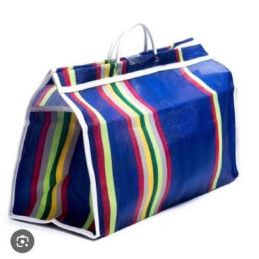 Imagem de Kit 6 sacolas de Nylon grande - CSR Comércio