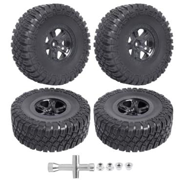 Imagem de FriHobby High Performance 1/10 Short Course Truck Tires and Wheels Set 12mm Hex for Traxxas Slash Losi Tenacity HPI Redcat Blackout, Non Glued (Style 2)