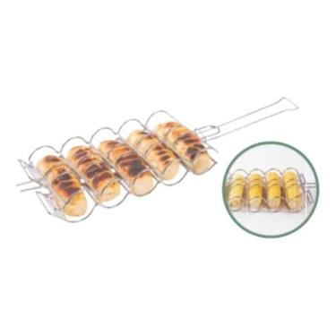 Imagem de Grelha De Aço Para Pão De Alho Milho Legumes Vegetariano - MUNDIART