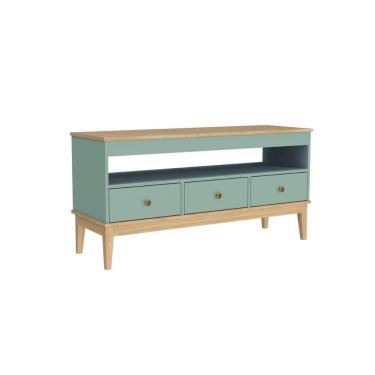 Imagem de Balcão Aparador Colonial com 3 Gavetas 120x41x60cm Mel Oliva