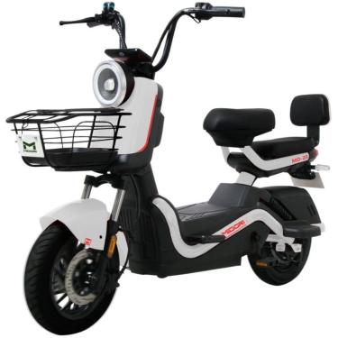 Imagem de Bicicleta Autopropelida Freio a Disco 650W 48V MD-20 Branca Midori-Unissex