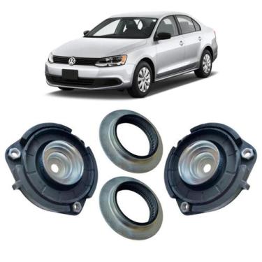 Imagem de Kit Coxim Rolamento Batente Amortecedor Dianteiro Jetta 12/. - Solupe 
