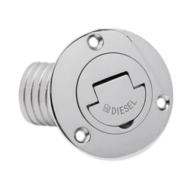 Imagem de Generic Hardware marinho genérico do tampão de enchimento da plataforma do barco para a mangueira de 38mm conveniente aço inoxidável resistente para tratores, para Diesel