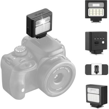 Imagem de ULANZI Flash de câmera SL02 com luz de vídeo, mini flash Speedlite GN8 6500K, 4 níveis de potência, compatível com Sony ZV-1/ZV-E10/Canon/Nikon/Fuji/Panasonic/Leica/Olympus, 【Não serve para Sony ZV-1F
