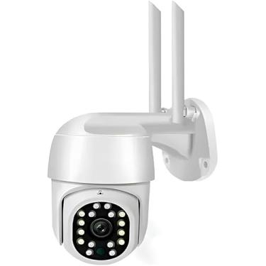 Imagem de Câmera De Monitoramento WIFI 1080p 4k 2mp h.265 Sem Fio 5x Zoom Digital Rastreamento Automático Visão Noturna Prova D'água Infravermelho Externa Hd 2 Antenas