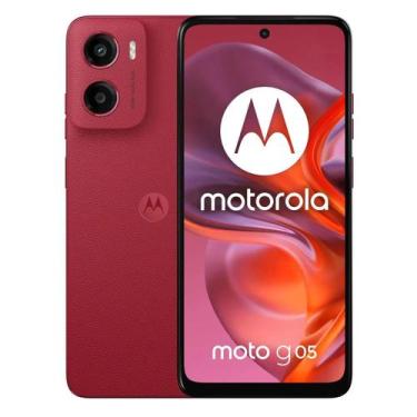 Imagem de Smartphone Motorola Moto G05 256GB 4GB RAM Dual SIM Tela 6.67 Vermelho
