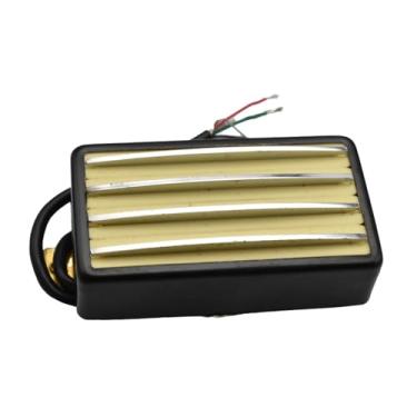 Imagem de JWQFBC Captador Humbucker para Guitarra Elétrica, Portátil, Durável, Leve, Fácil Instalação, Multifuncional, Baixo Ruído, Amarelo